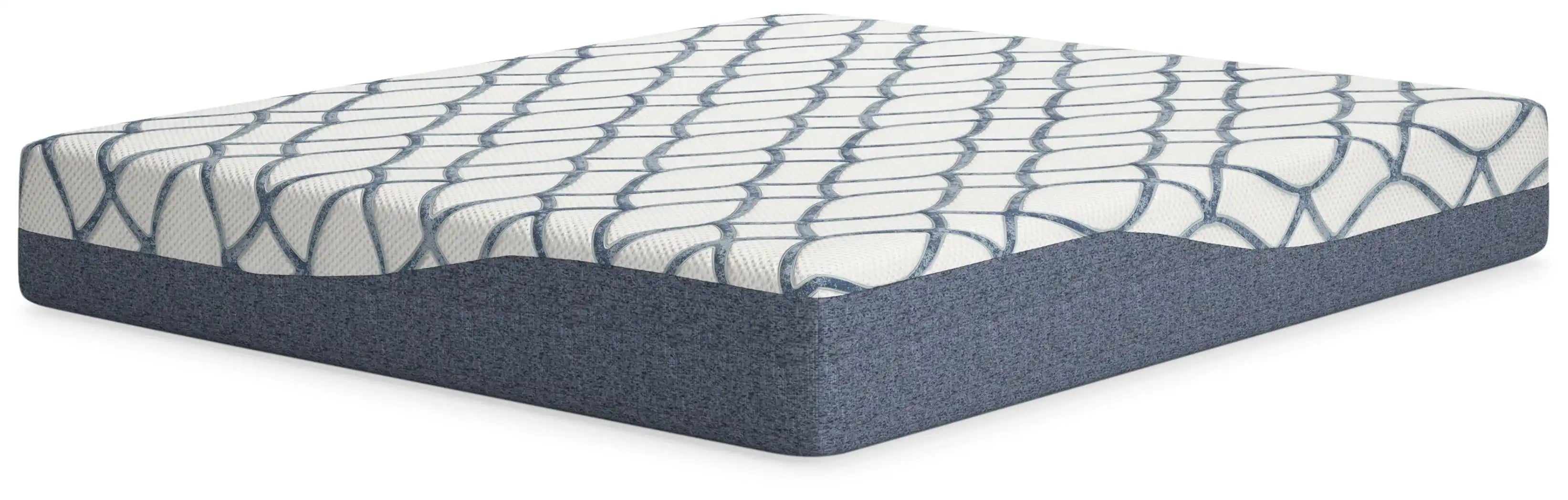 12 Inch Chime Elite 2.0 - California King Mattress - White / Blue - Best Buy Furniture