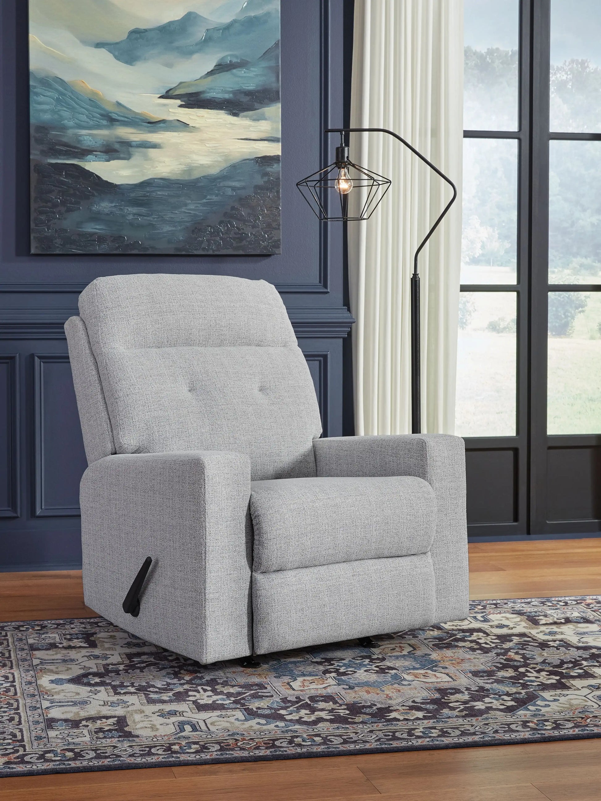 Skillins - Rocker Recliner - Stone - Best Buy Furniture