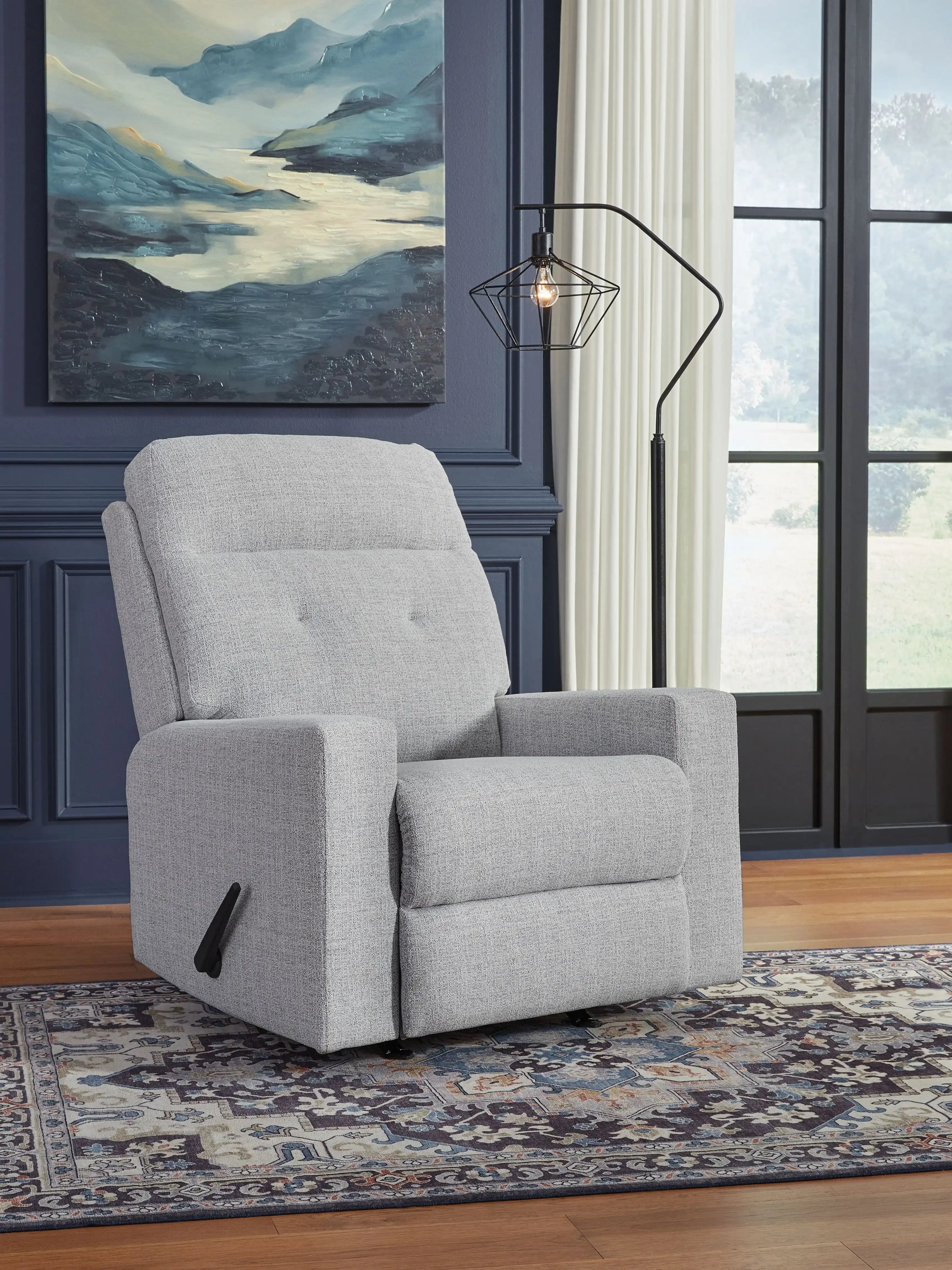 Skillins - Rocker Recliner - Stone - Best Buy Furniture