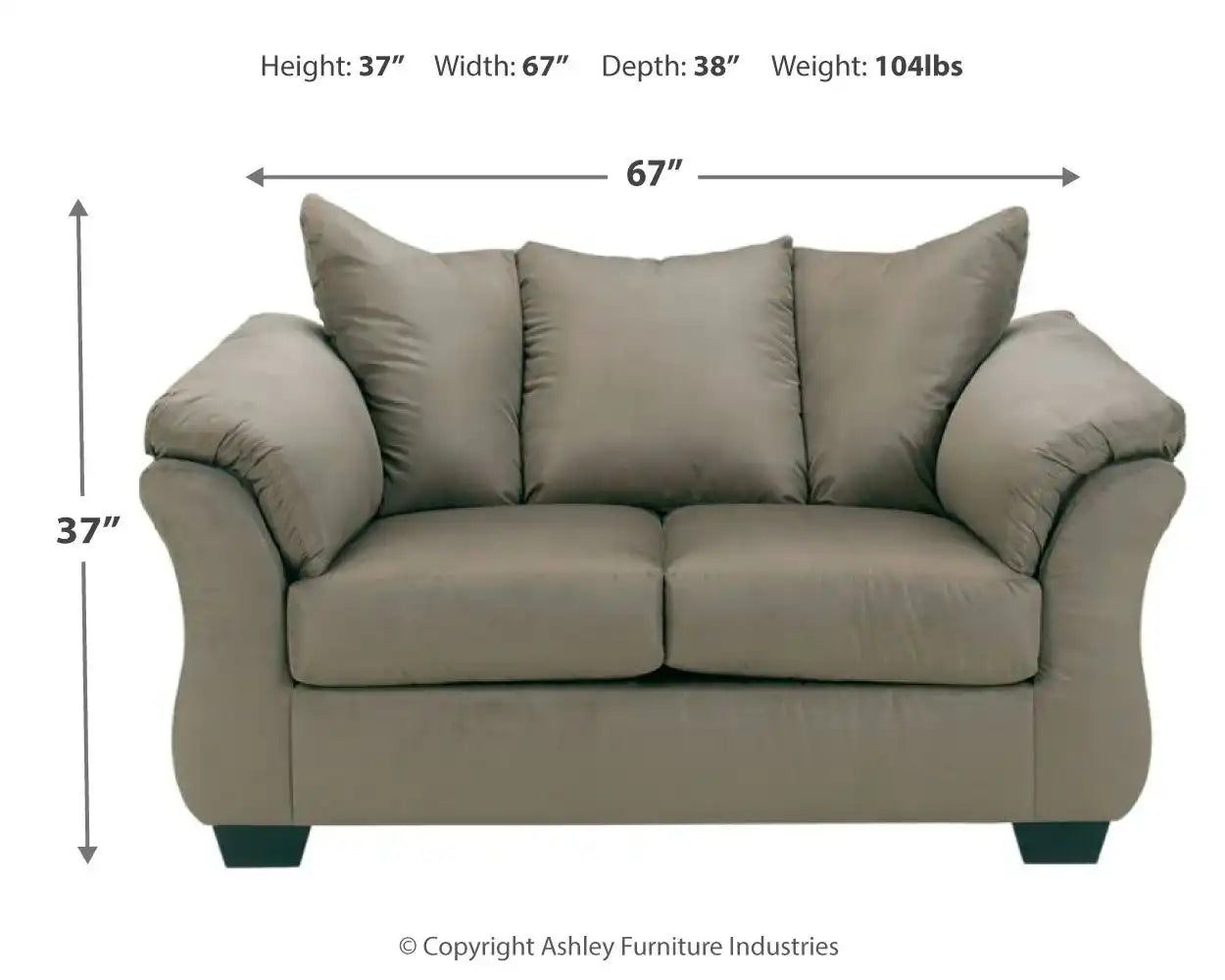 Darcy - Stationary Loveseat - Best Buy Furniture