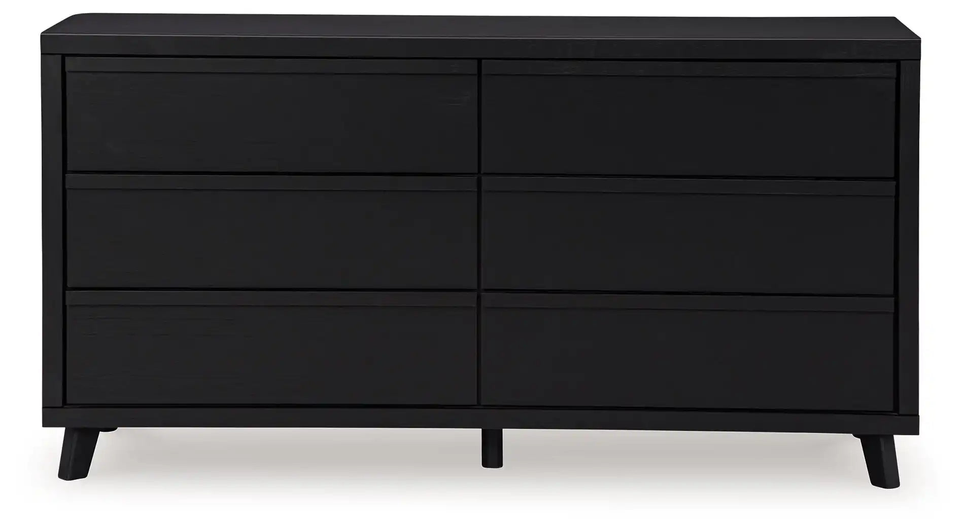Danziar - Six Drawer Dresser - Black - Best Buy Furniture