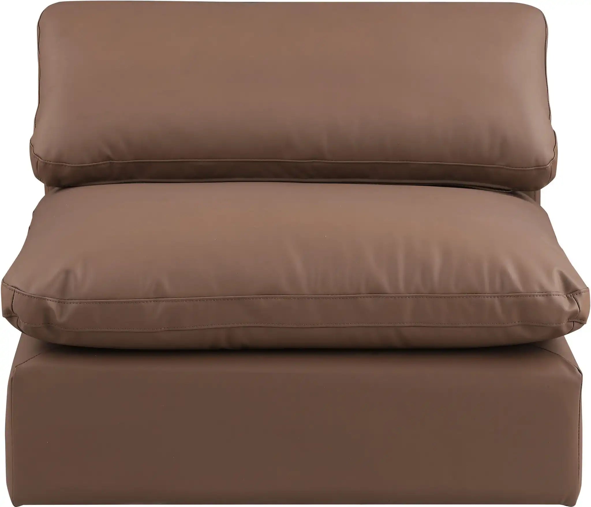 Comfy - Faux Leather Armless Chair