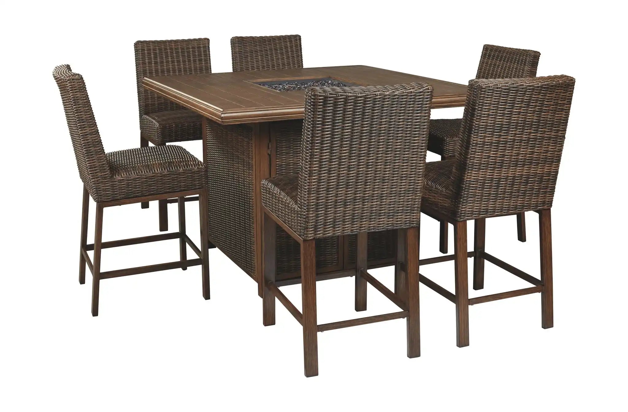 Paradise Trail - Outdoor Fire Pit Table Set - Best Buy Furniture