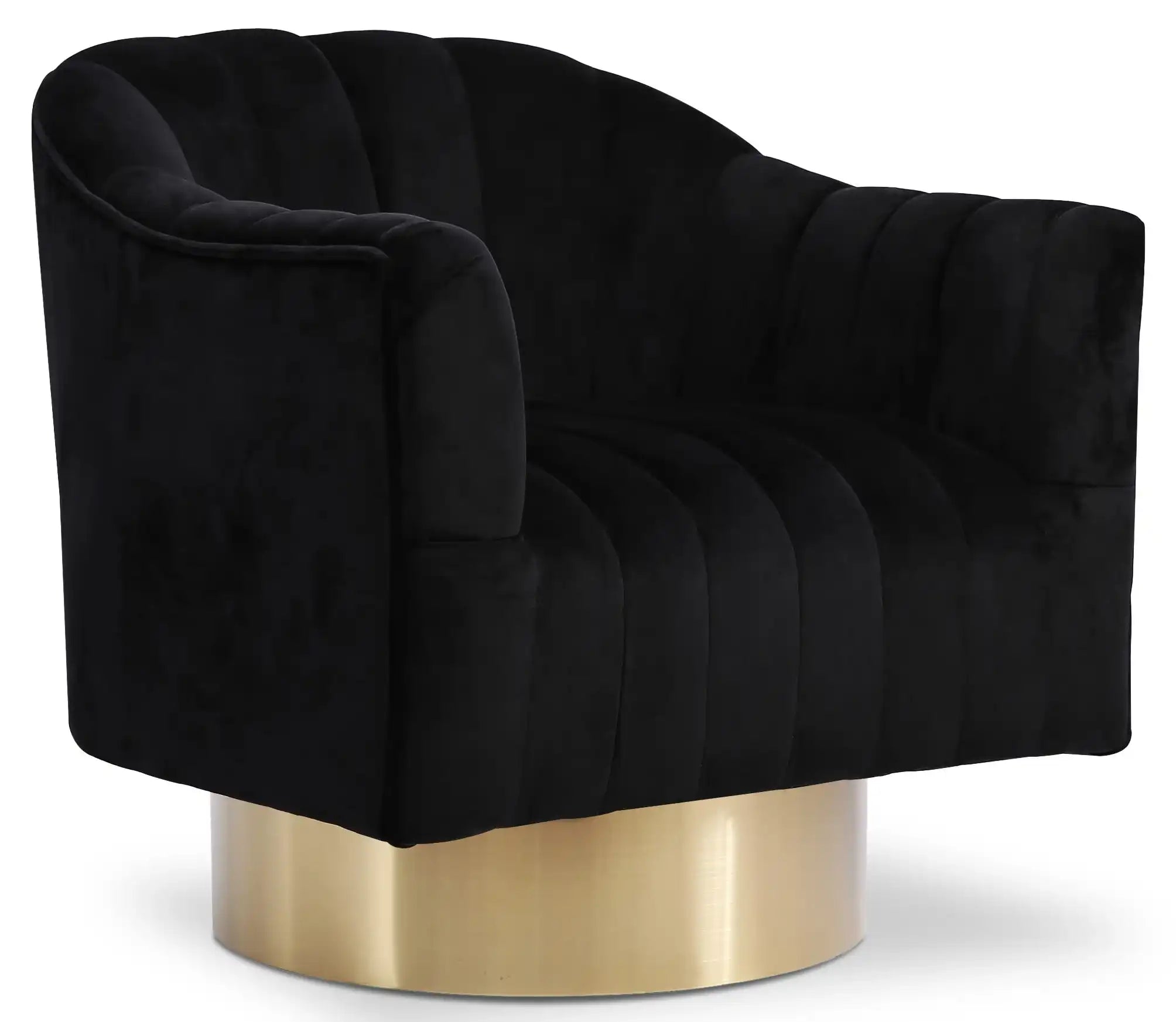 Farrah - Accent Chair with Gold Base - Best Buy Furniture
