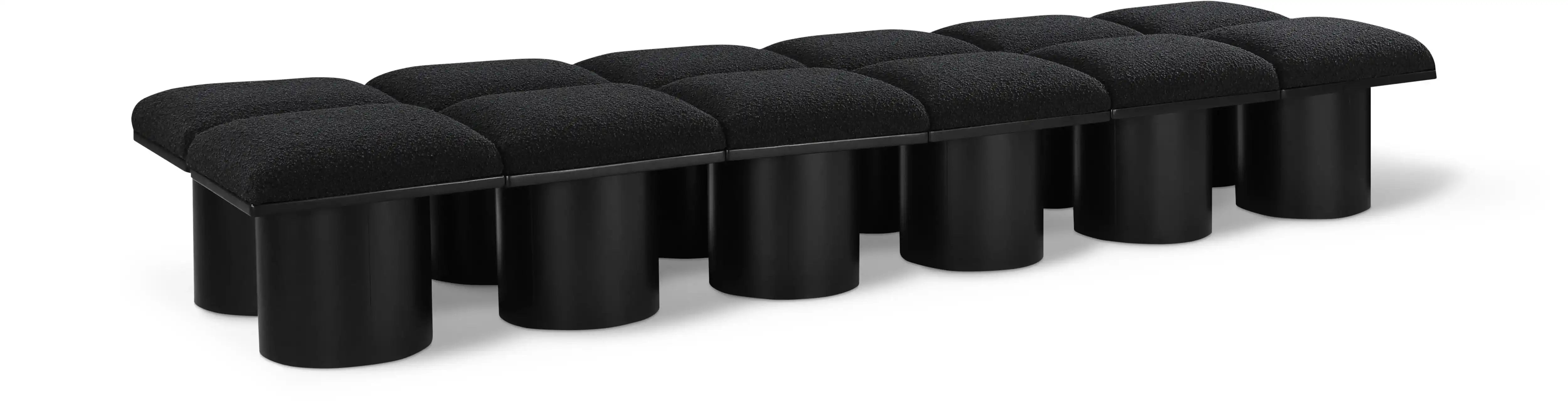 Pavilion - 12 Piece Modular Bench With Black Base - Best Buy Furniture