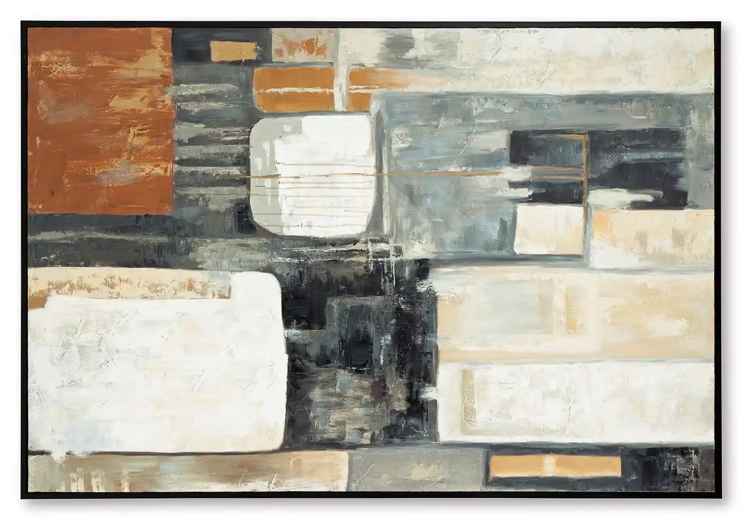 Howford - Wall Art - Brown / Black / Gray - Best Buy Furniture
