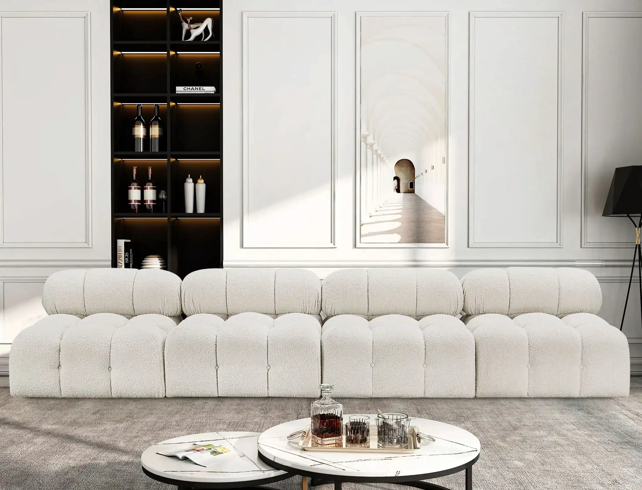 Ames - 4 Seat Modular Armless Sofa