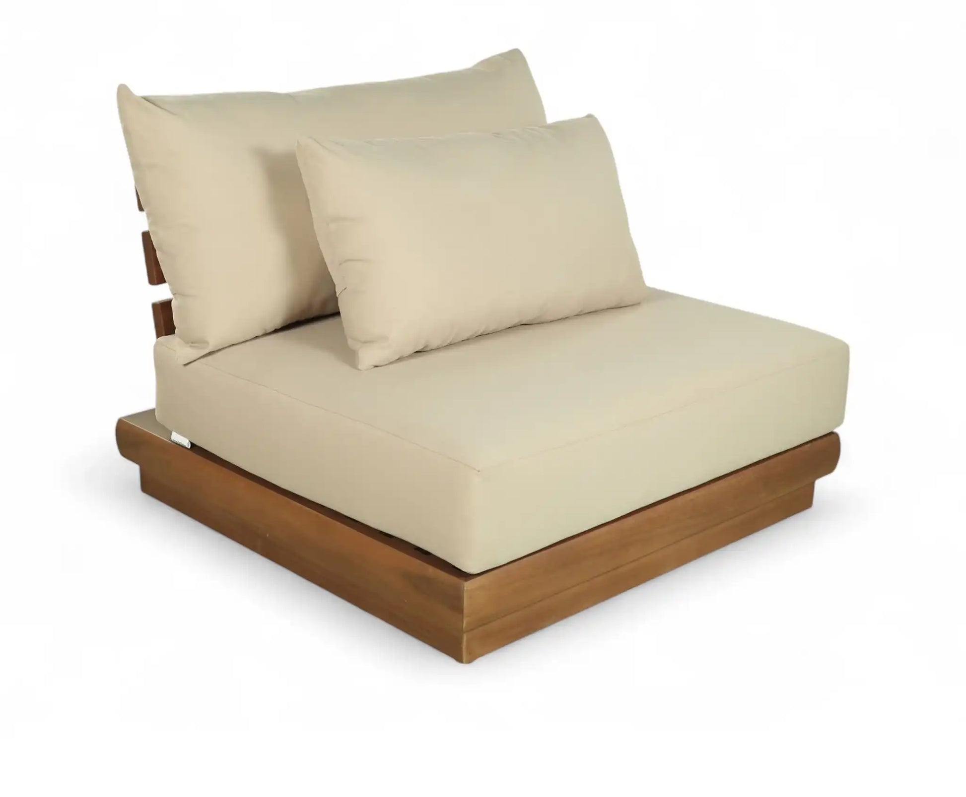 Mirella - Water Resistant Fabric Upholstered Outdoor Patio Modular Armless Chair - Best Buy Furniture