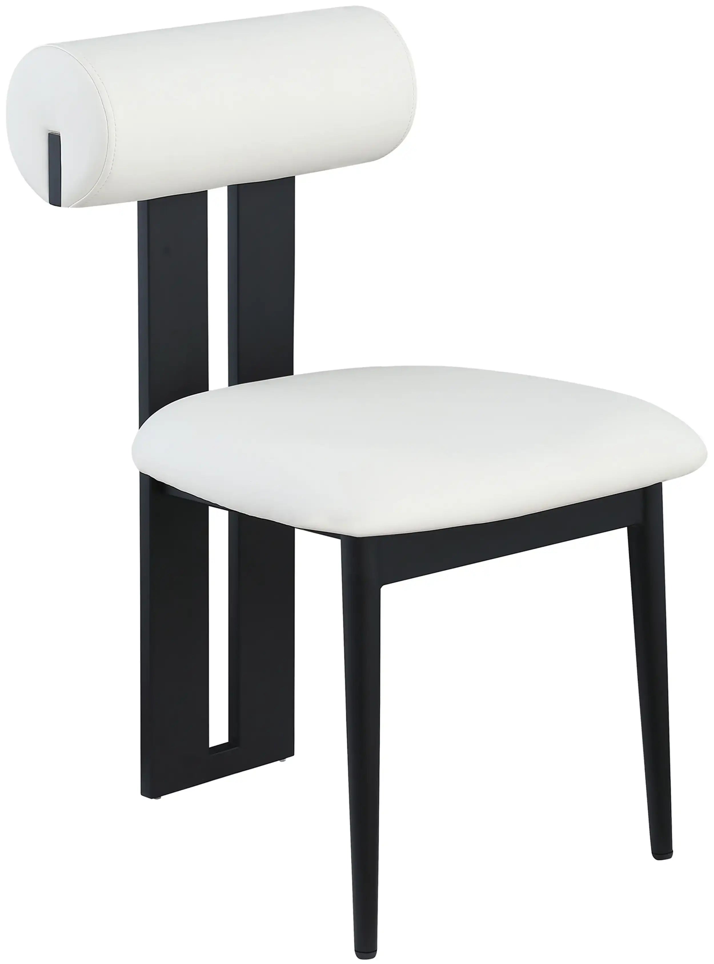 Dario - Faux Leather Dining Chair With Black Frame (Set of 2) - Best Buy Furniture
