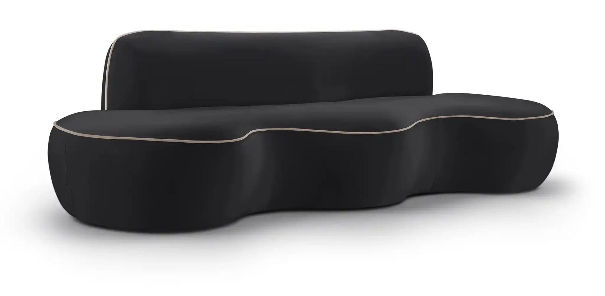 Swerve - Velvet 101" Upholstered Sofa - Best Buy Furniture