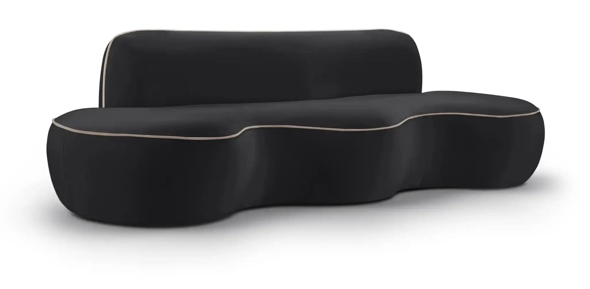 Swerve - Velvet 101" Upholstered Sofa - Best Buy Furniture
