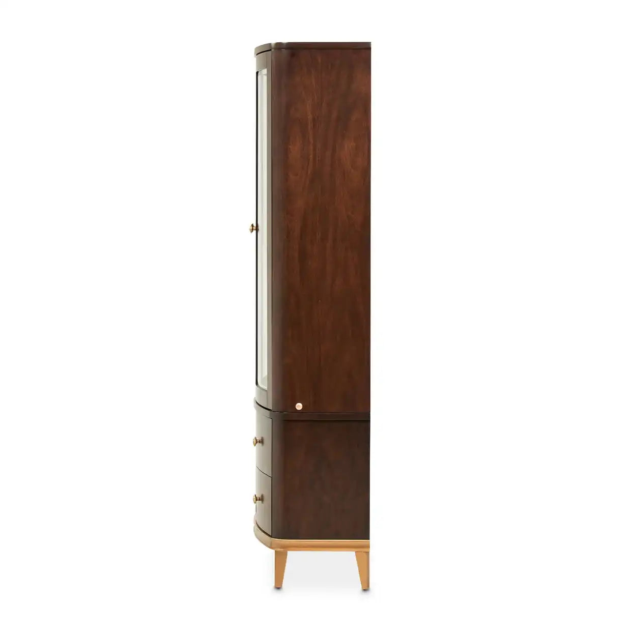 Camellia Field - Display Cabinet - Dark Brown - Best Buy Furniture