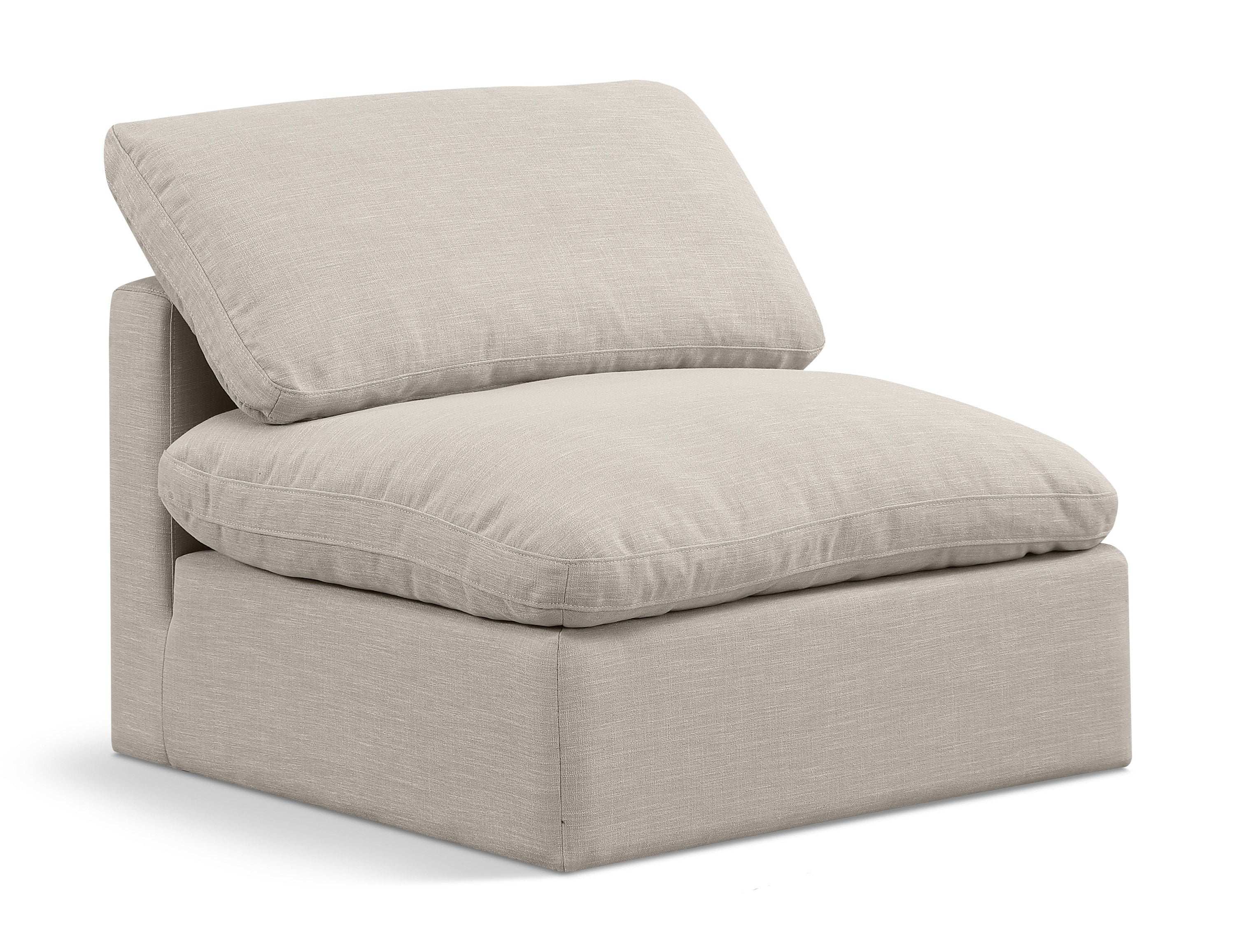 Indulge - Linen Armless Chair - Best Buy Furniture