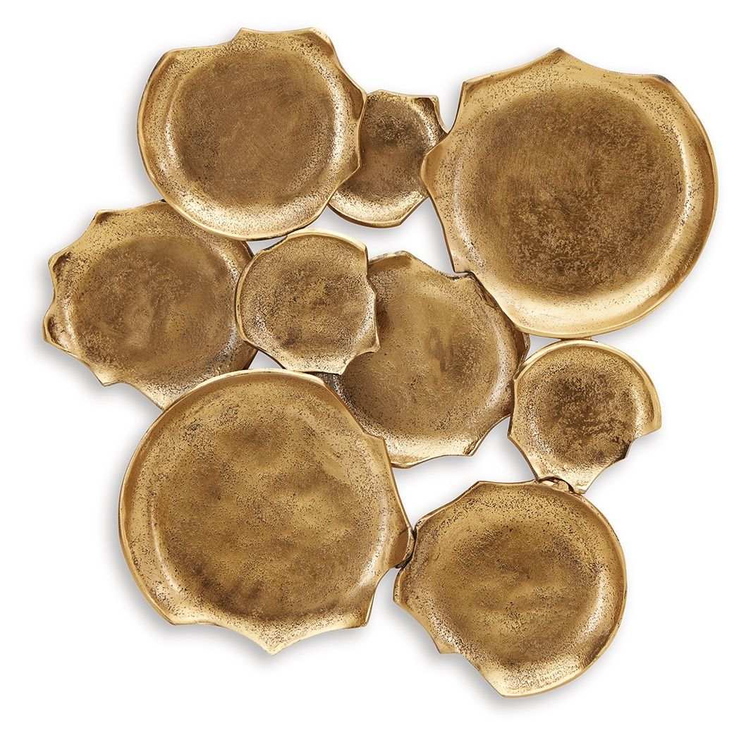 Gageton - Wall Decor - Antique Gold Finish - Best Buy Furniture