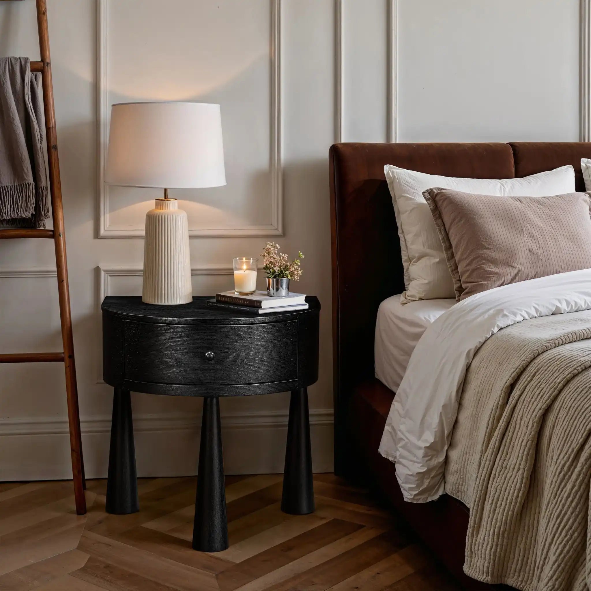Oasis - Acacia Veneer And Solid Wood Night Stand
