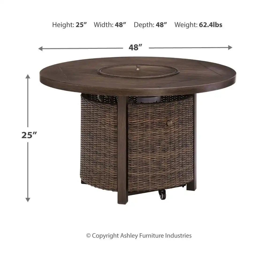 Paradise Trail - 5 Pc. - Conversation Set with 4 Swivel Lounge Chairs - Medium Brown - Best Buy Furniture