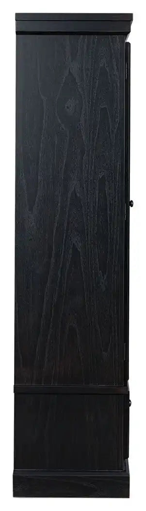 Greddinton - Curio - Black / Brown - Best Buy Furniture