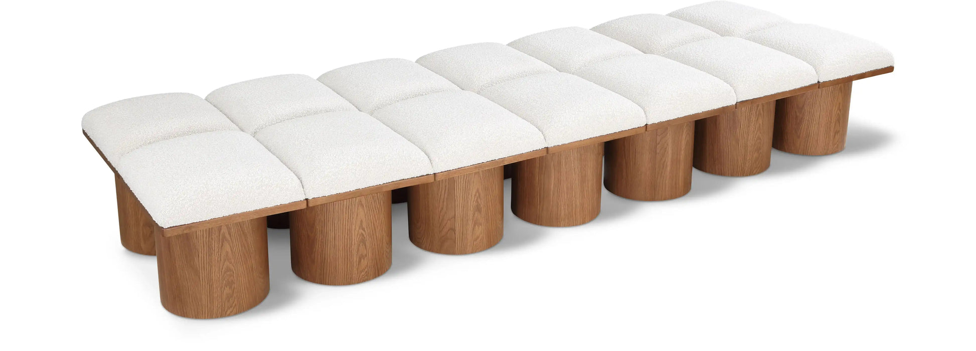 Pavilion - 14 Piece Modular Bench With Brown Base - Best Buy Furniture