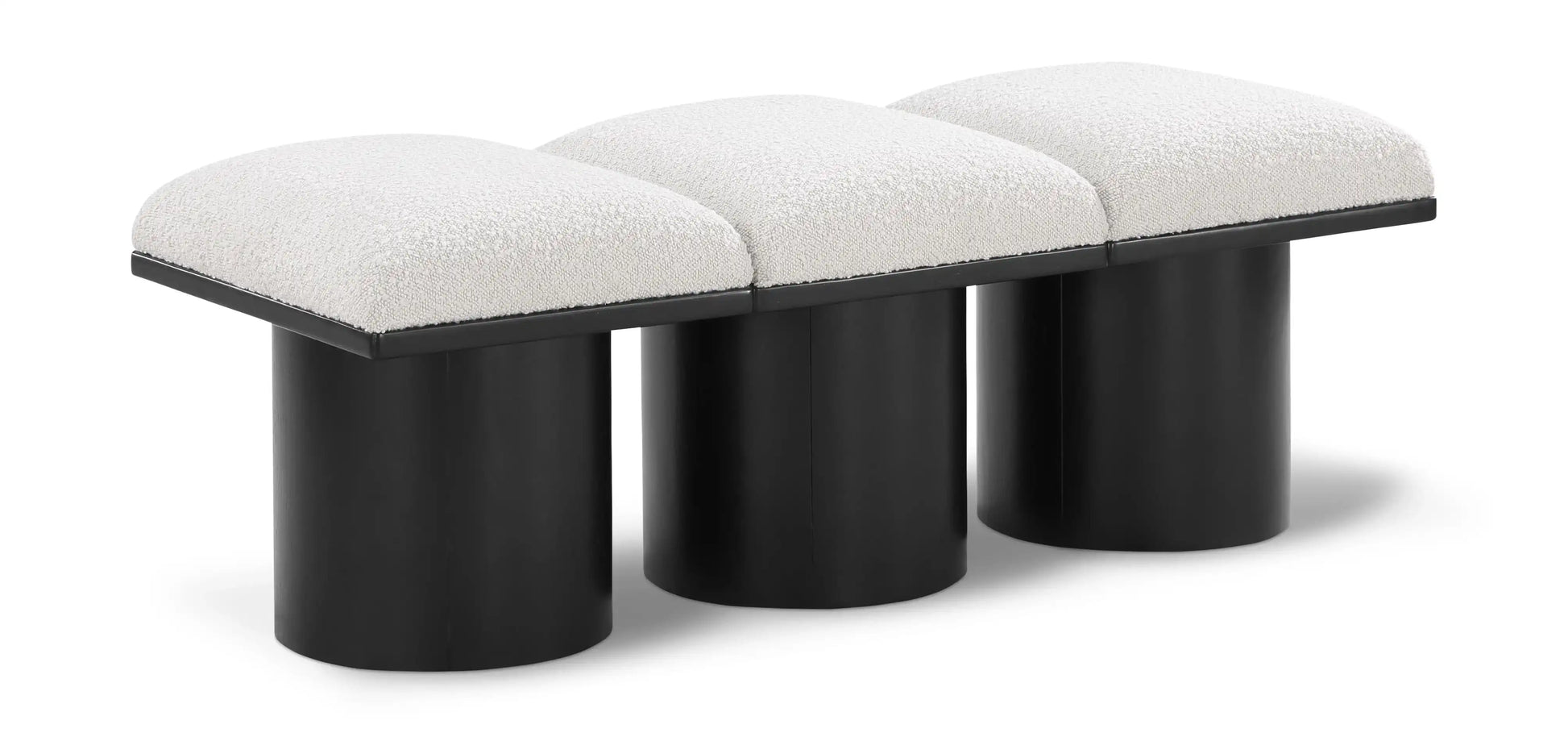 Pavilion - 3 Piece Modular Bench With Black Base - Best Buy Furniture