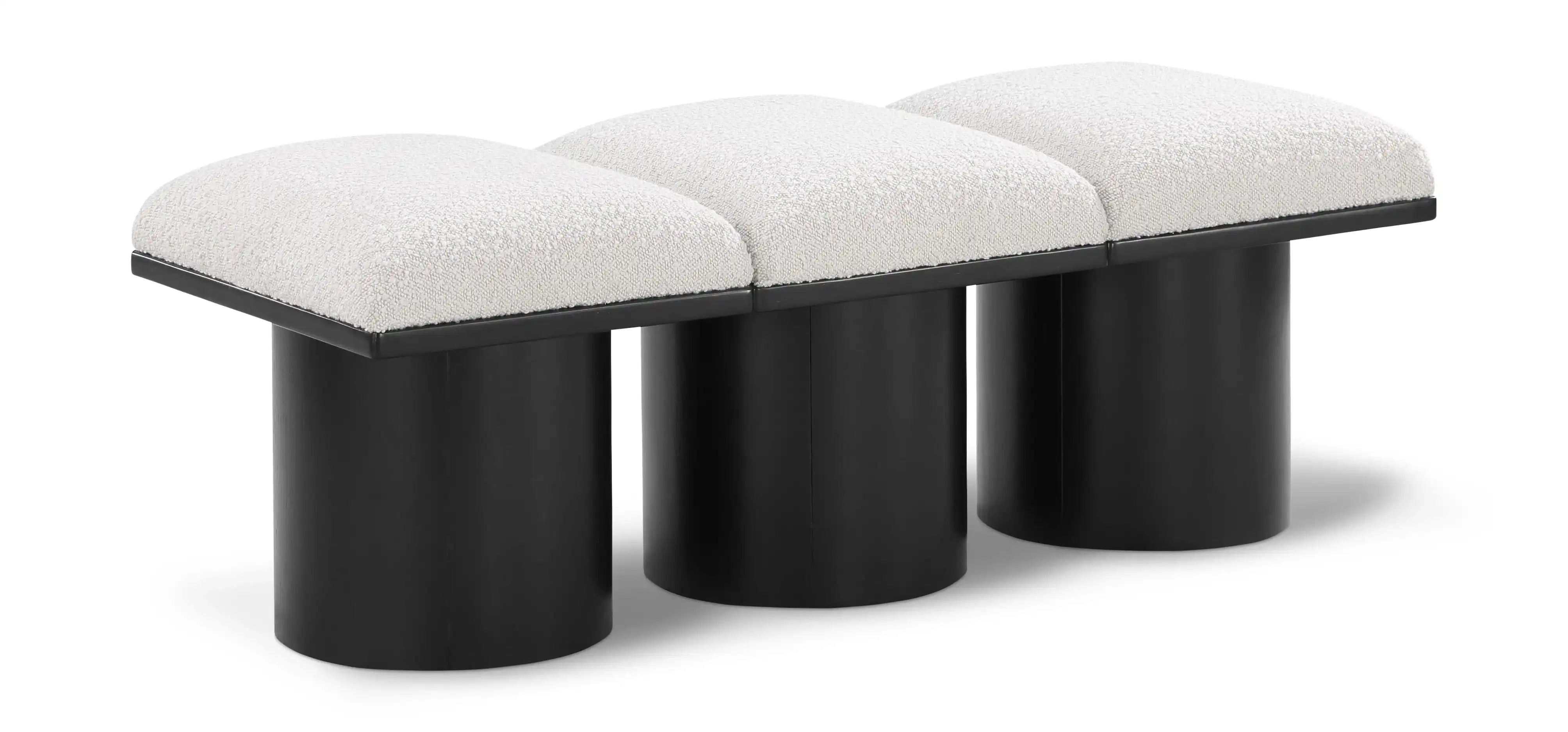Pavilion - 3 Piece Modular Bench With Black Base - Best Buy Furniture