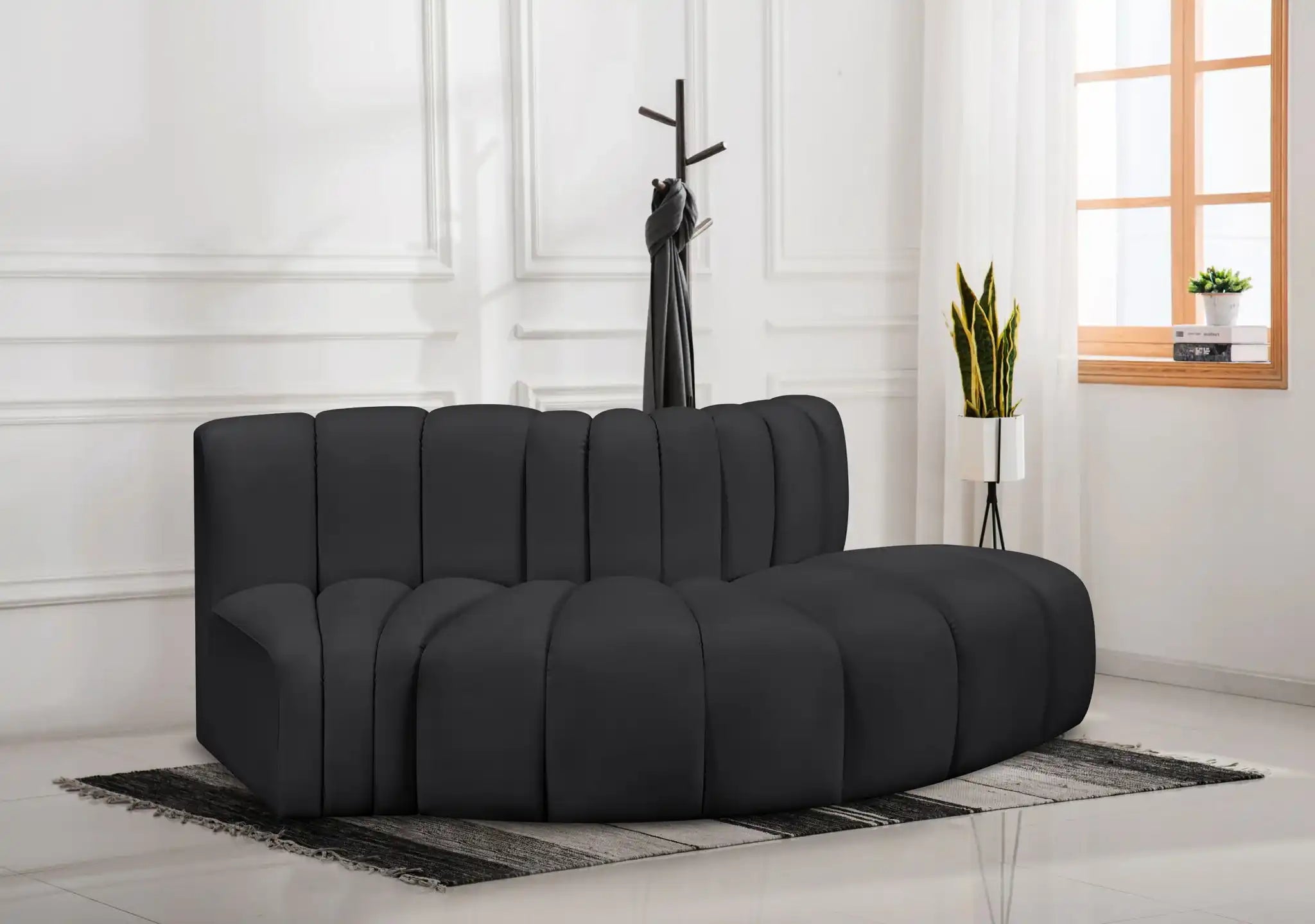 Arc - Faux Leather 3 Piece Modular Sofa