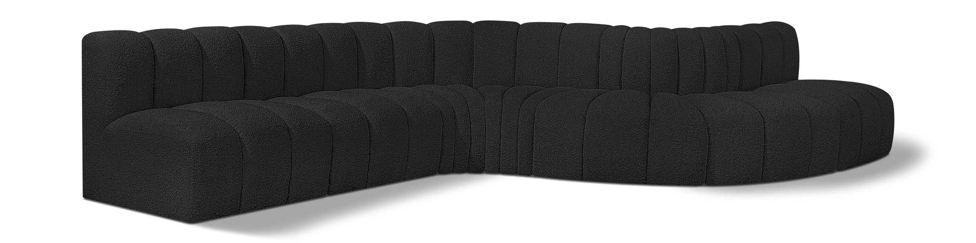 Arc - Boucle Fabric 7 Piece Modular Sofa - Best Buy Furniture