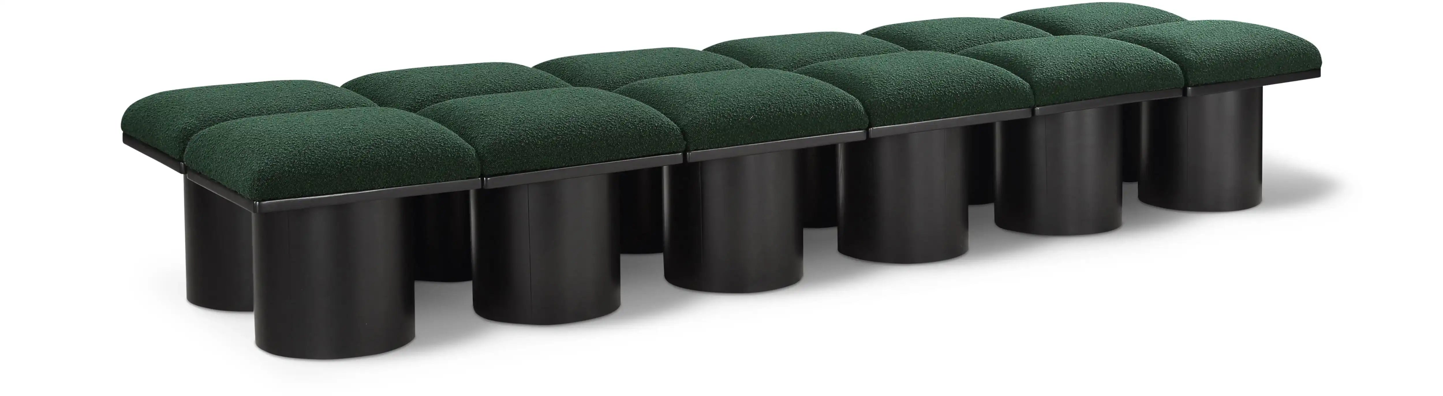 Pavilion - 12 Piece Modular Bench With Black Base - Best Buy Furniture