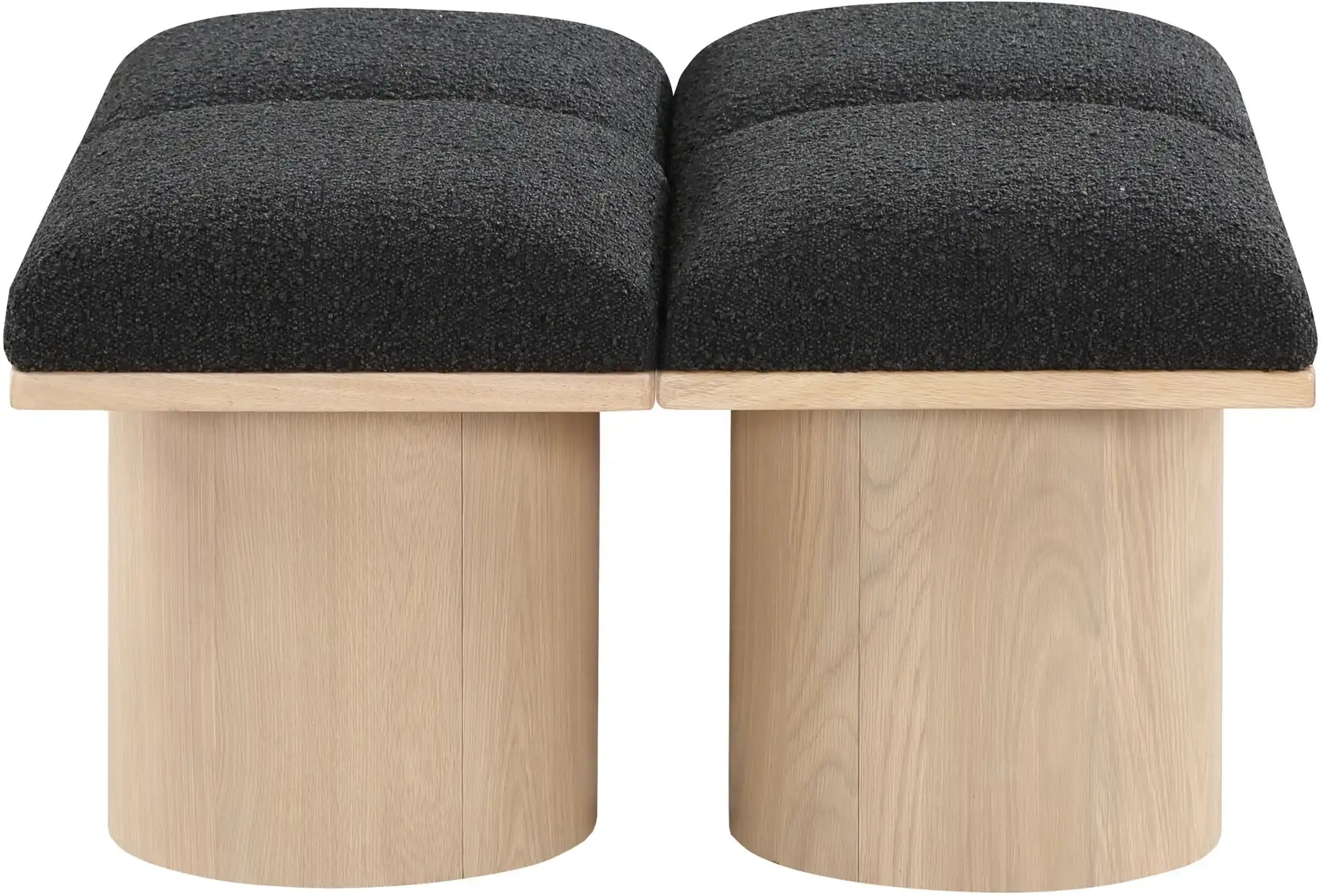 Pavilion - 4 Piece Modular Bench With Natural Base