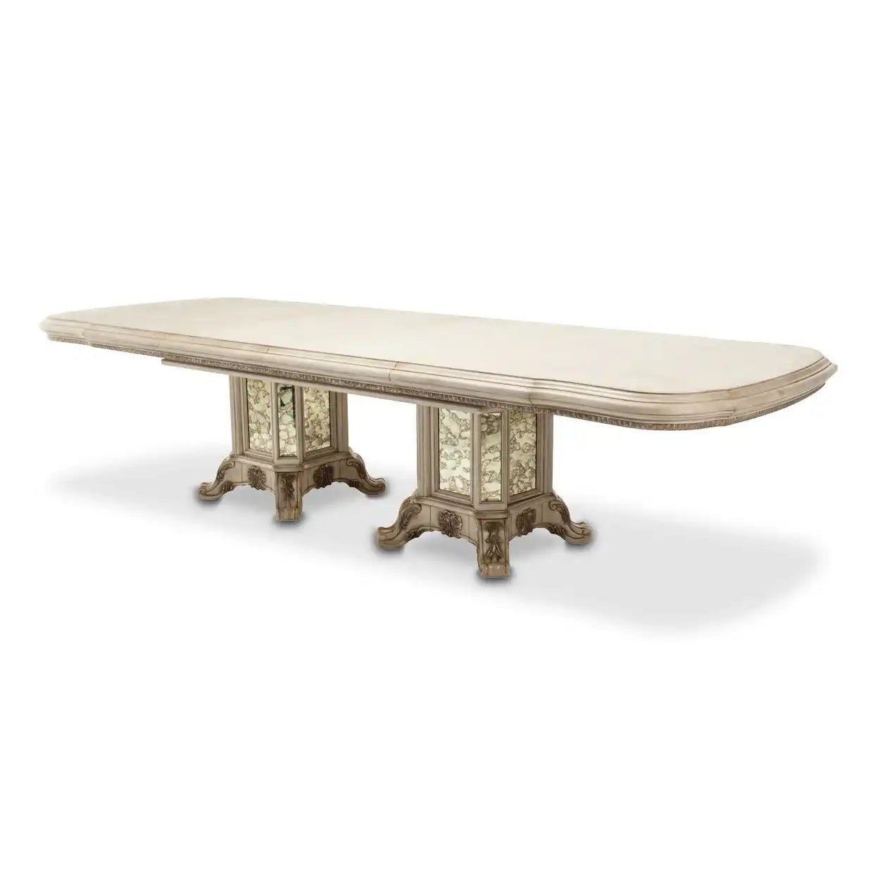 Platine de Royale - Rectangular Dining Table - Champagne - Best Buy Furniture