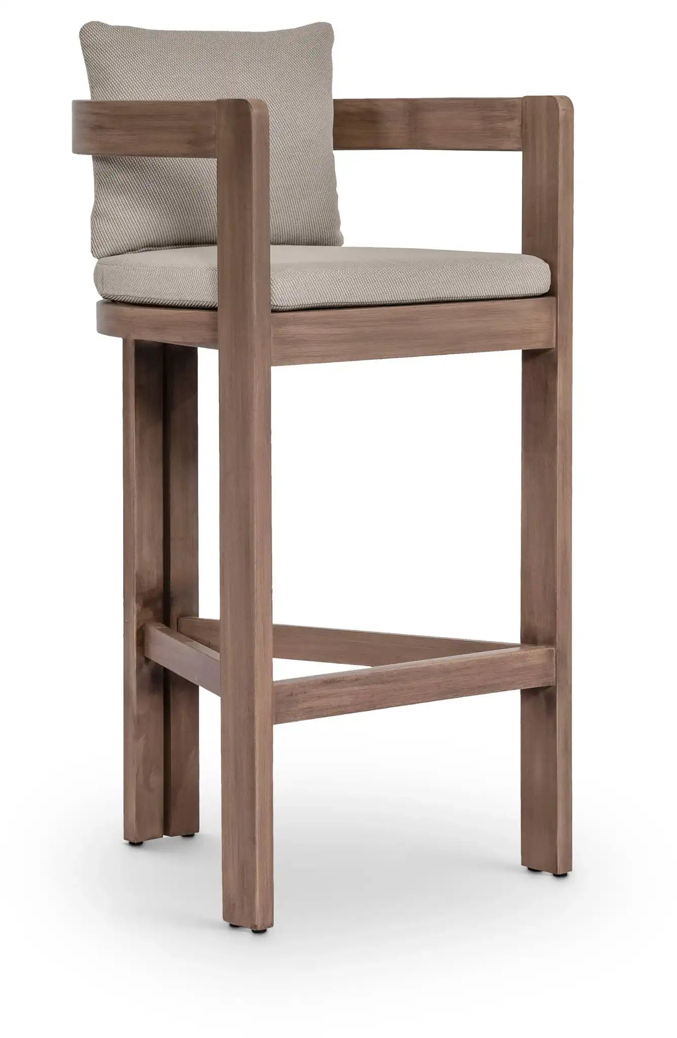 Newport - Water Resistant Fabric Upholstered Outdoor Patio Bar Stool - Best Buy Furniture