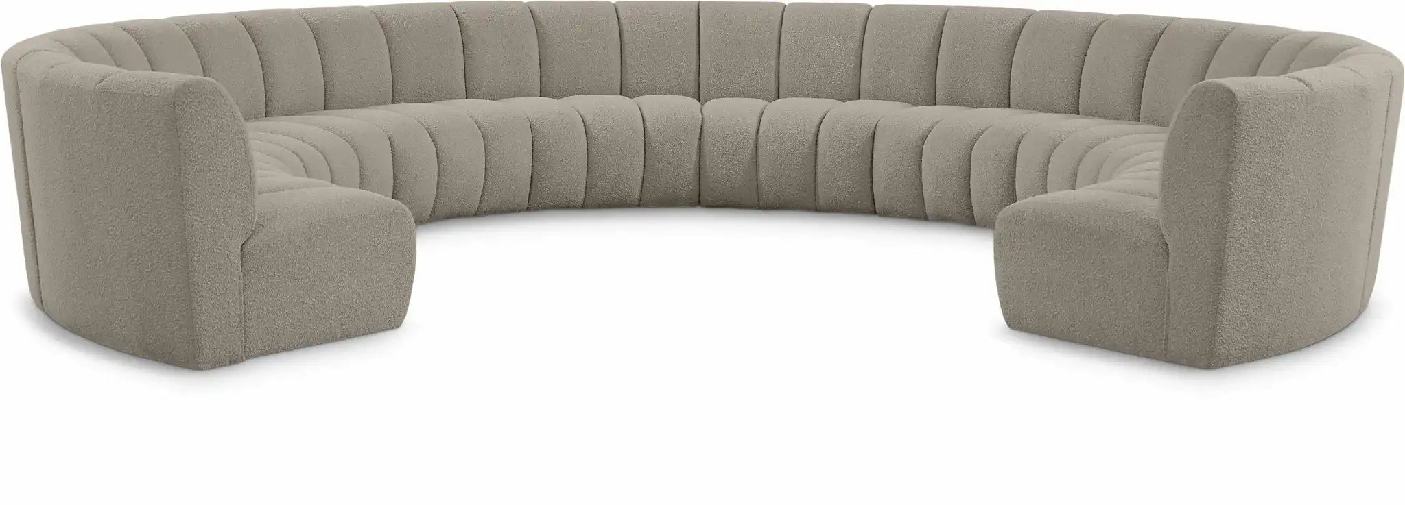 Infinity - 10 Piece Boucle Modular Sectional - Best Buy Furniture