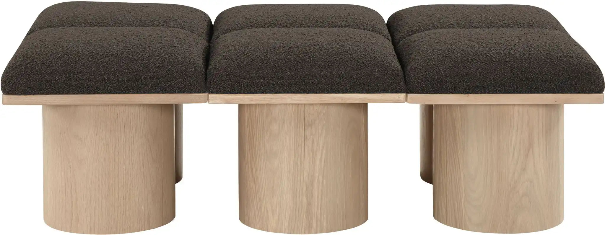 Pavilion - 6 Piece Modular Bench With Natural Base