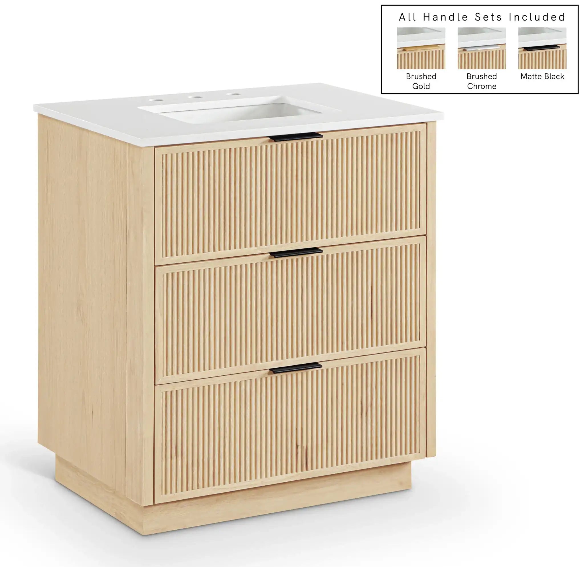 Willard - Engineered Stone And Solid Wood Bathroom Vanity - Best Buy Furniture