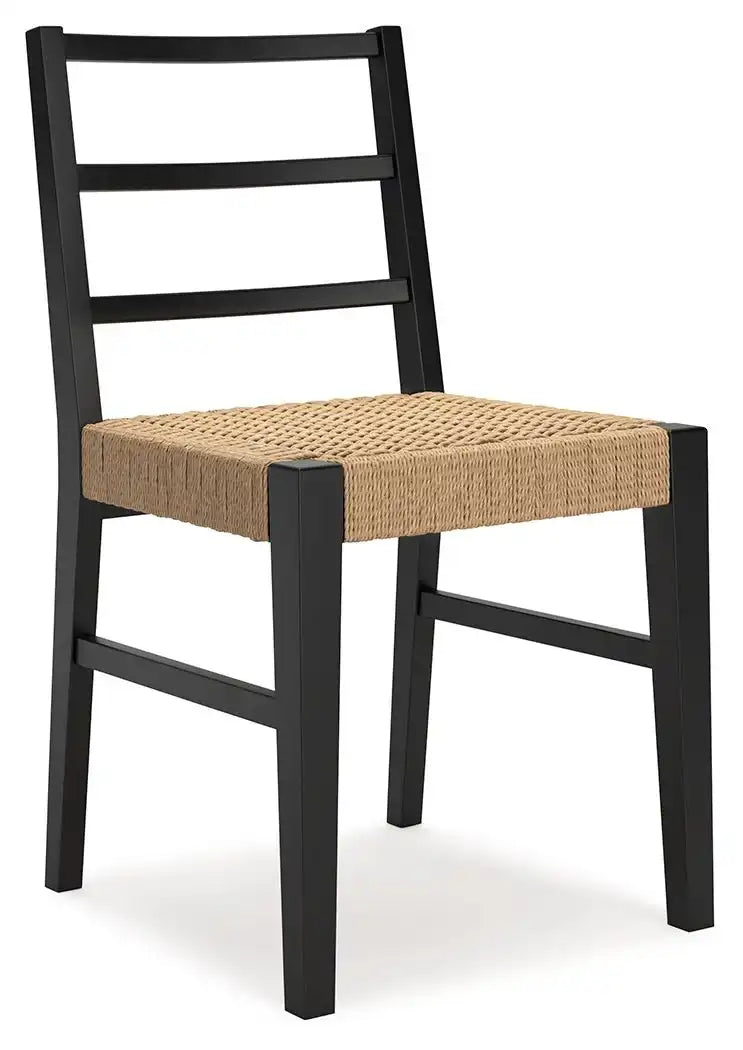 Isanti - Dining Room Side Chair (Set of 2) - Light Brown / Black - Best Buy Furniture