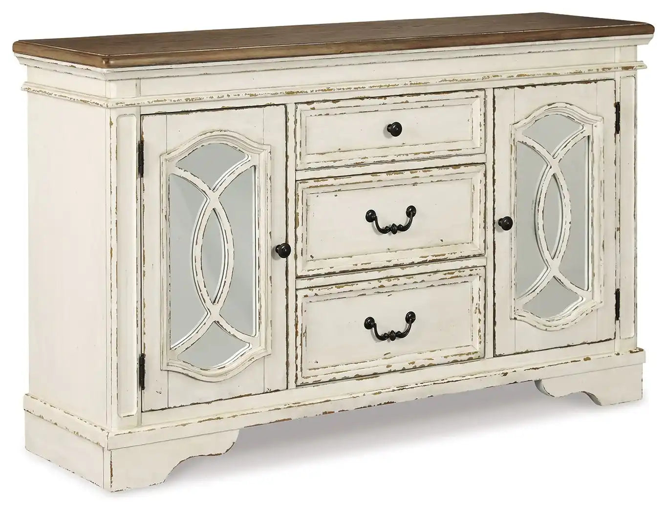 Realyn - Dining Room Server - Chipped White - Best Buy Furniture