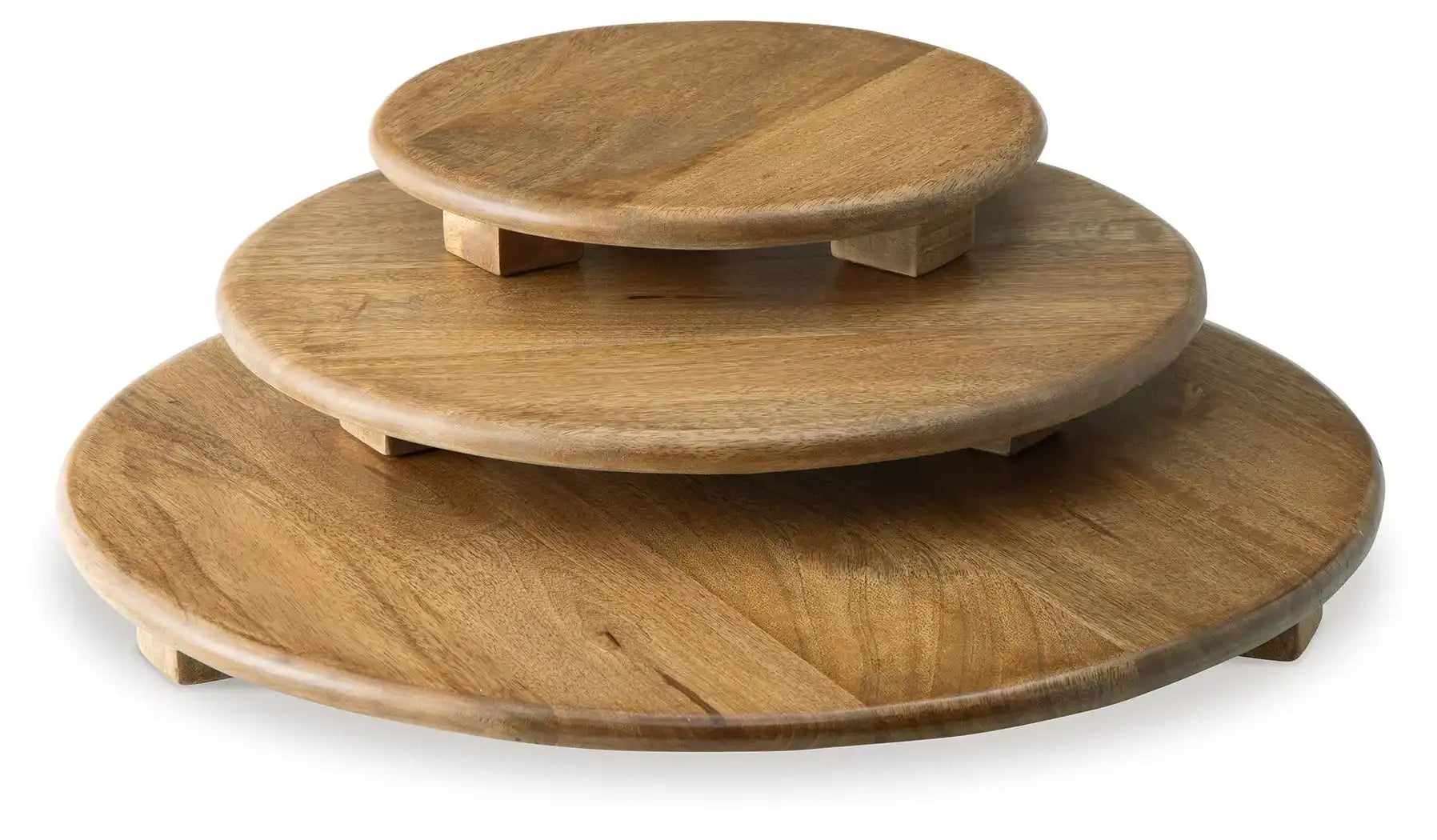 Kaidler - Tray Set (Set of 3) - Brown - Best Buy Furniture