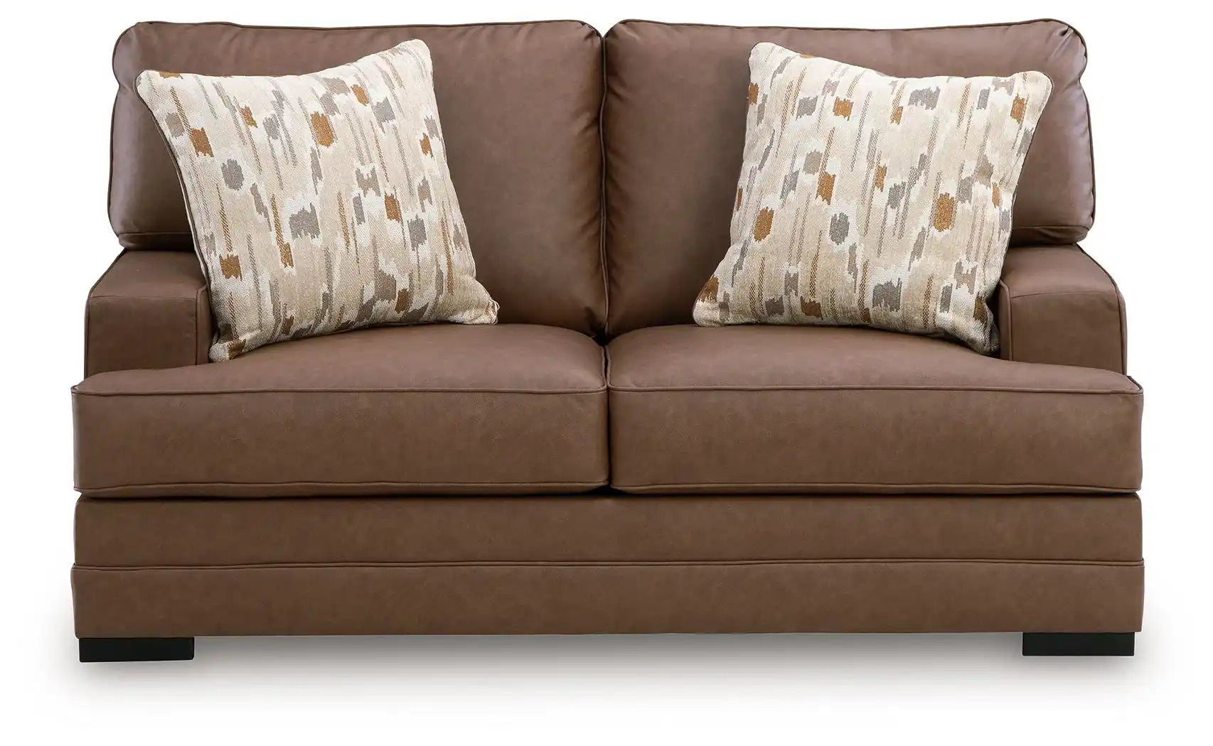 VillaCourt - Loveseat - Caramel - Best Buy Furniture