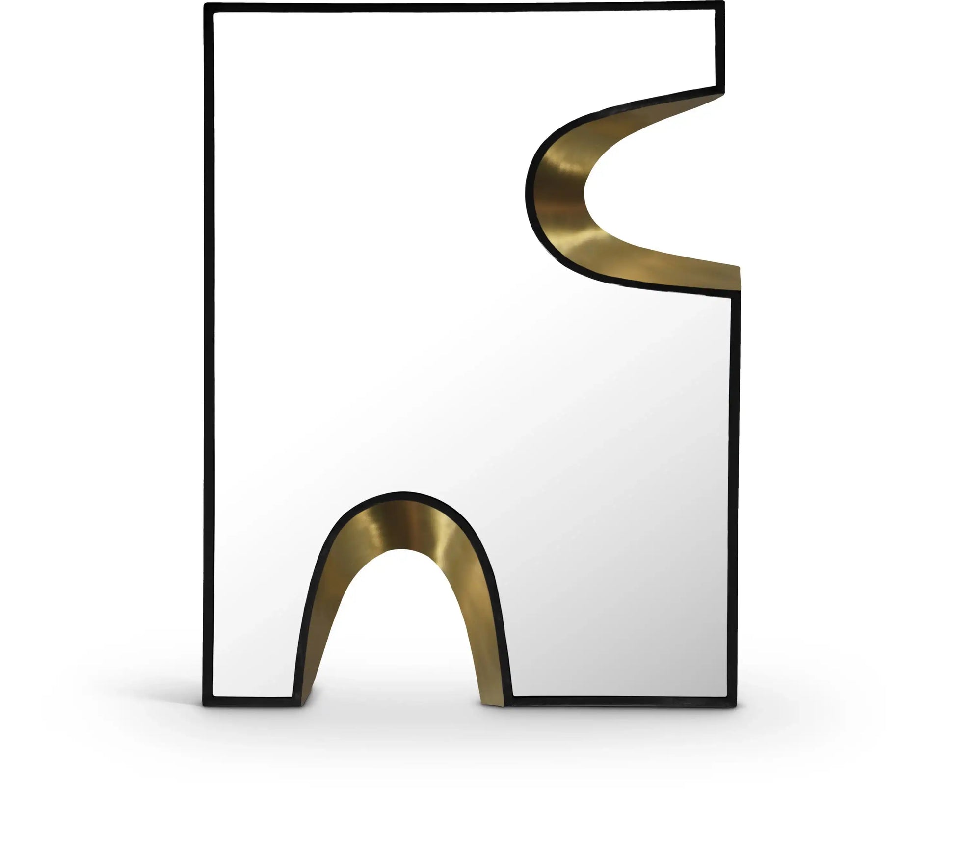 Soleil - Mirror With Gold Accent - Best Buy Furniture