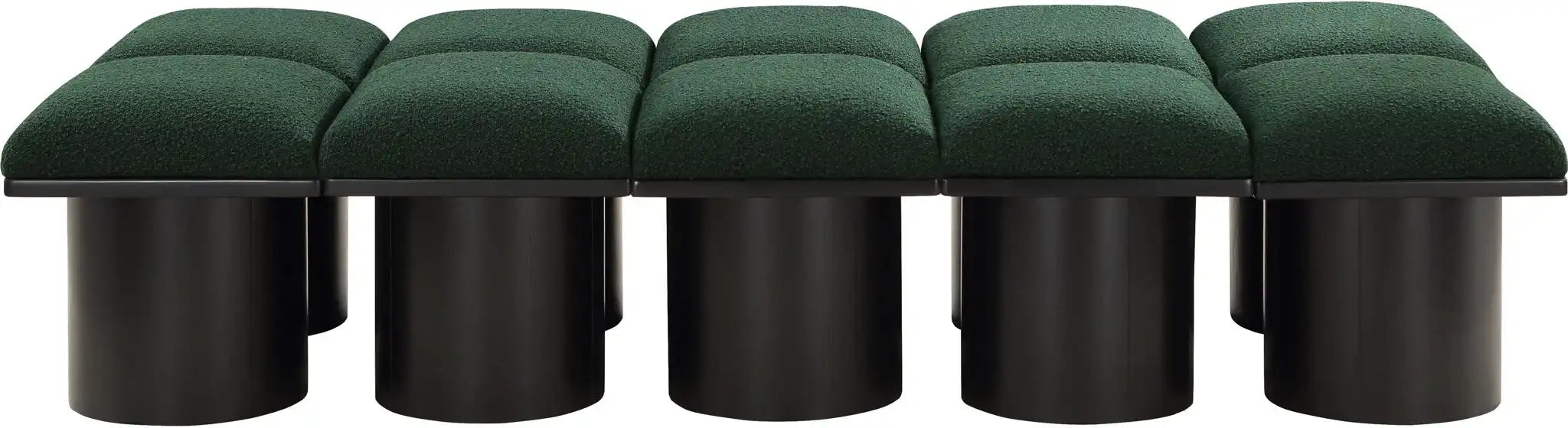 Pavilion - 10 Piece Modular Bench With Black Base