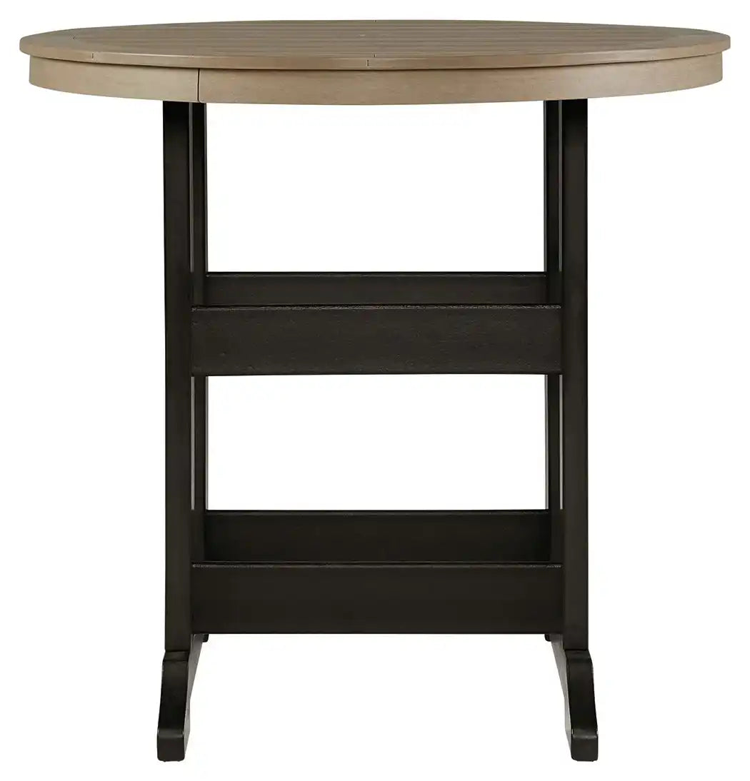 Fairen Trail - 5 Pc. - Dining Set with 4 Chairs - Black / Driftwood - Best Buy Furniture