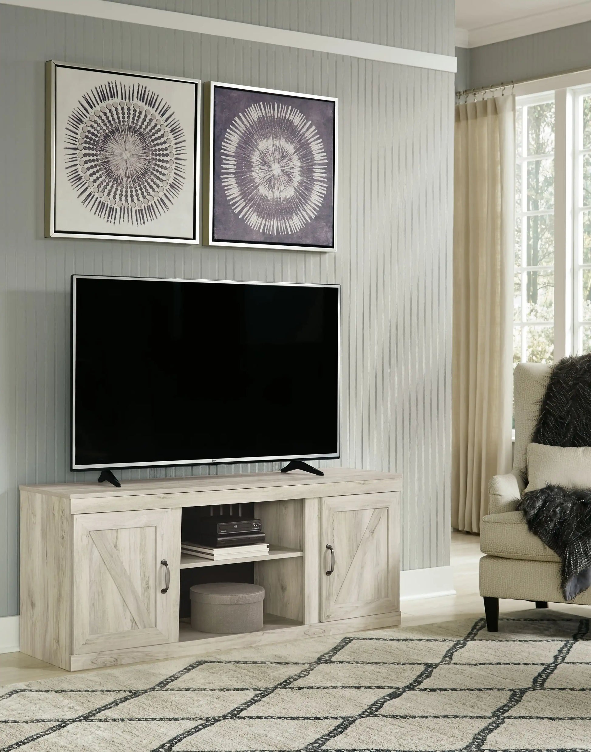 Bellaby - TV Stand W/Fireplace Option - Best Buy Furniture