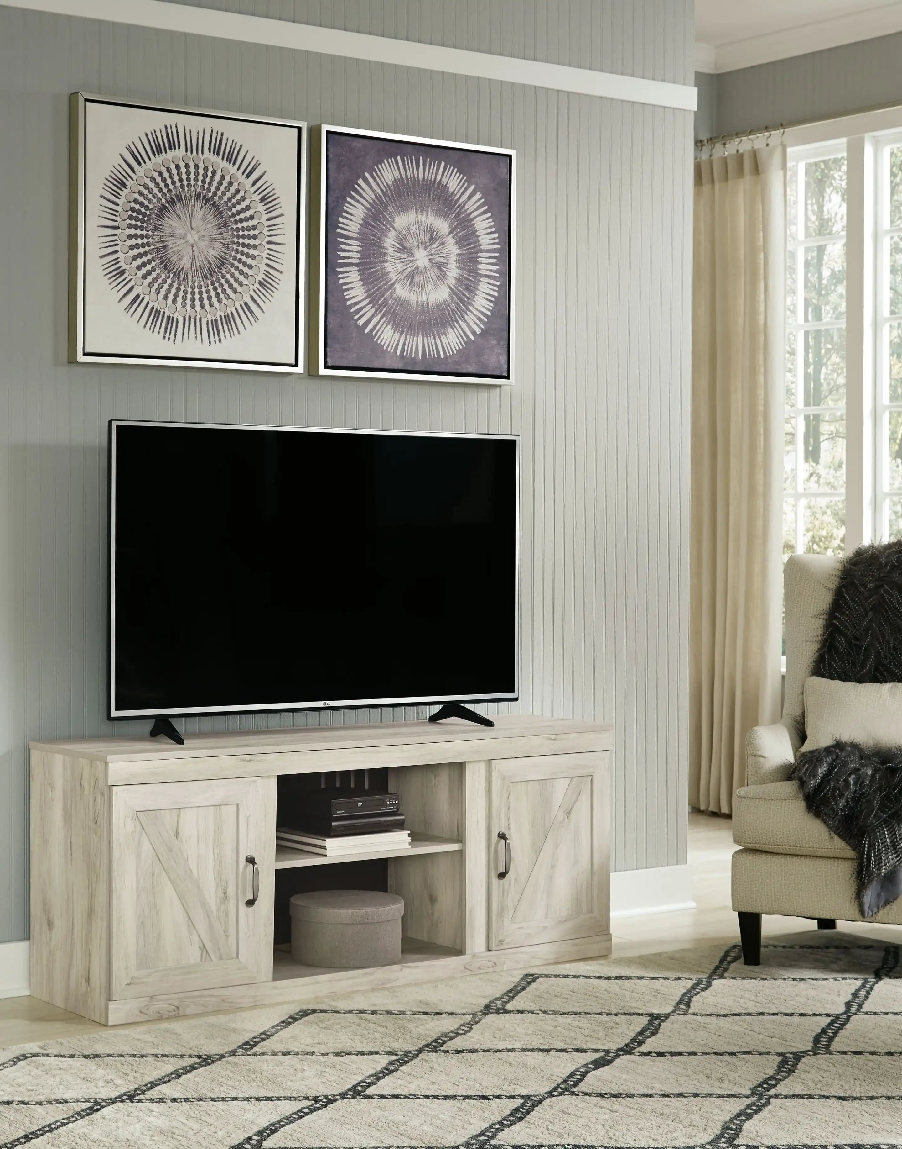 Bellaby - TV Stand W/Fireplace Option - Best Buy Furniture