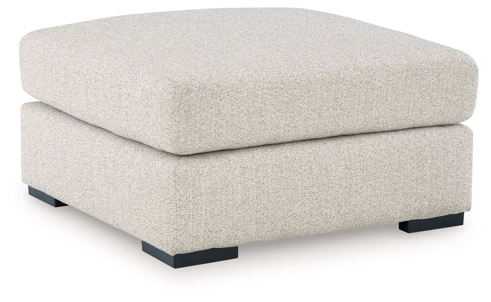 LaureLGrove - Oversized Accent Ottoman - Pebble - Best Buy Furniture