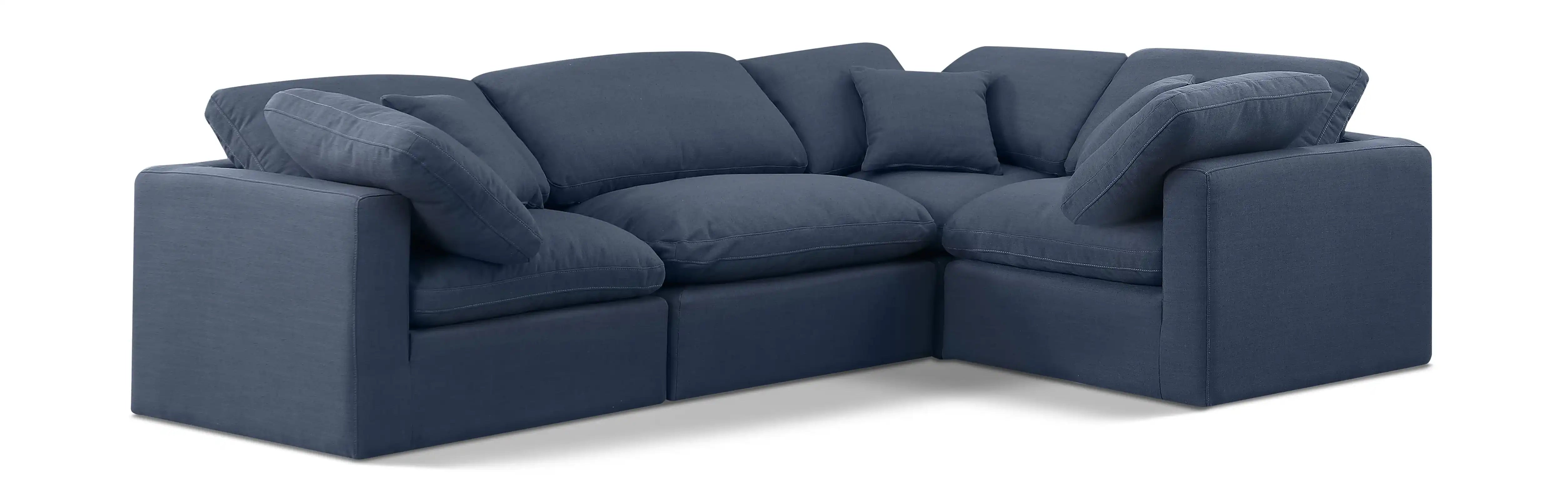 Indulge - Linen 4 Piece Modular Corner Sectional - Best Buy Furniture