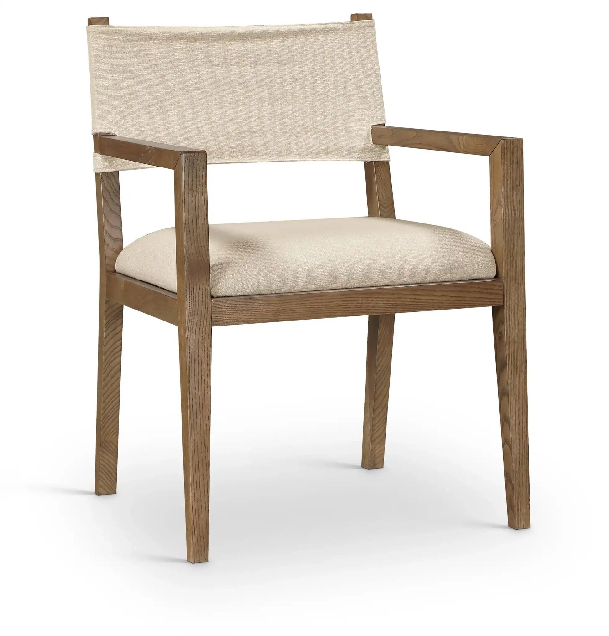 Avon - Linen Textured Performance Fabric Upholstered Dining Arm Chair - Best Buy Furniture