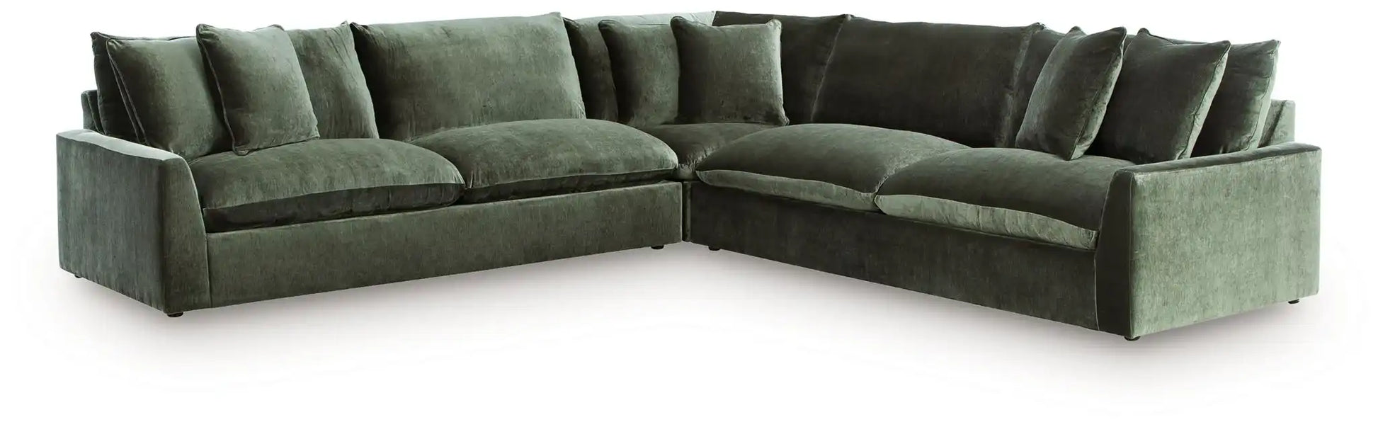 Carriage View - 3-Piece Sectional - Jade - Best Buy Furniture