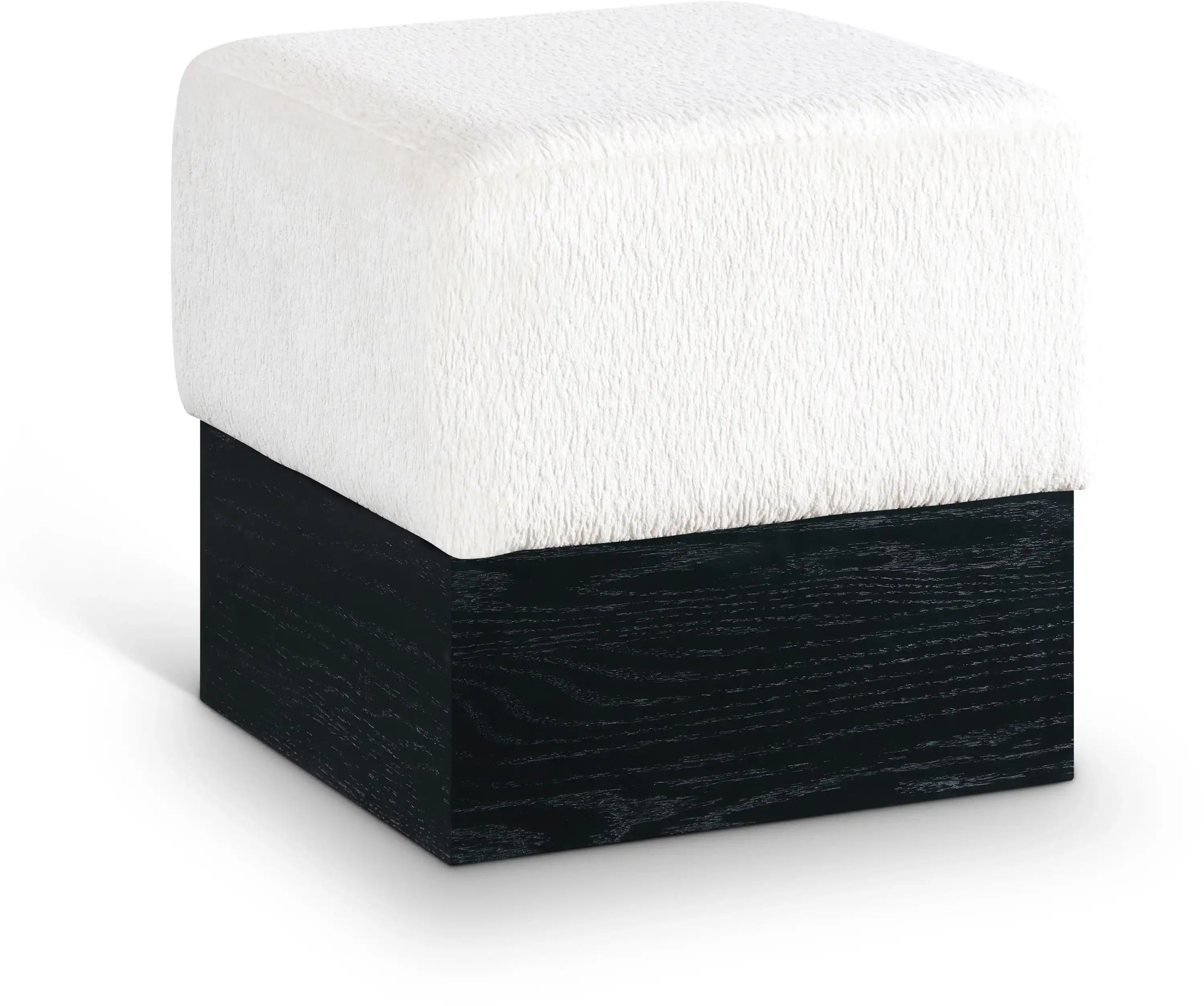 Havre - Ottoman / Stool With Black Base - Best Buy Furniture