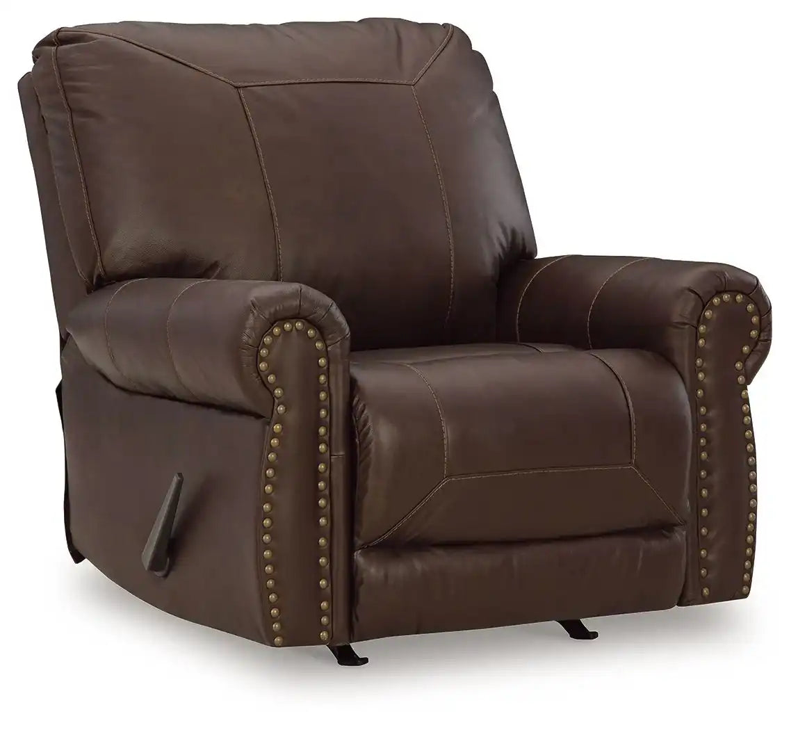 Colleton - Rocker Recliner - Dark Brown - Best Buy Furniture
