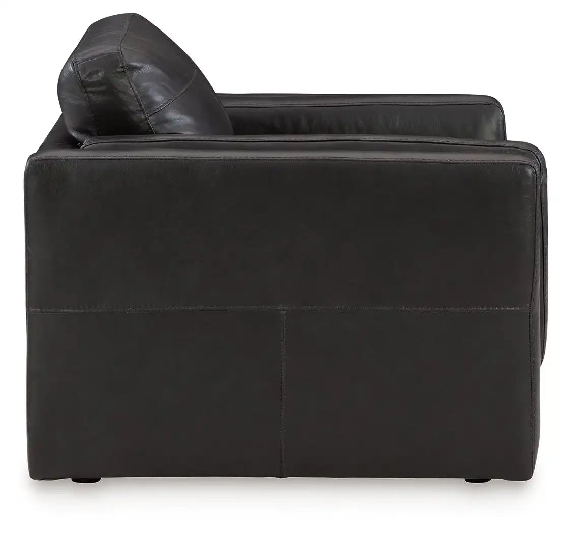 Amiata - Chair And A Half - Onyx - Best Buy Furniture