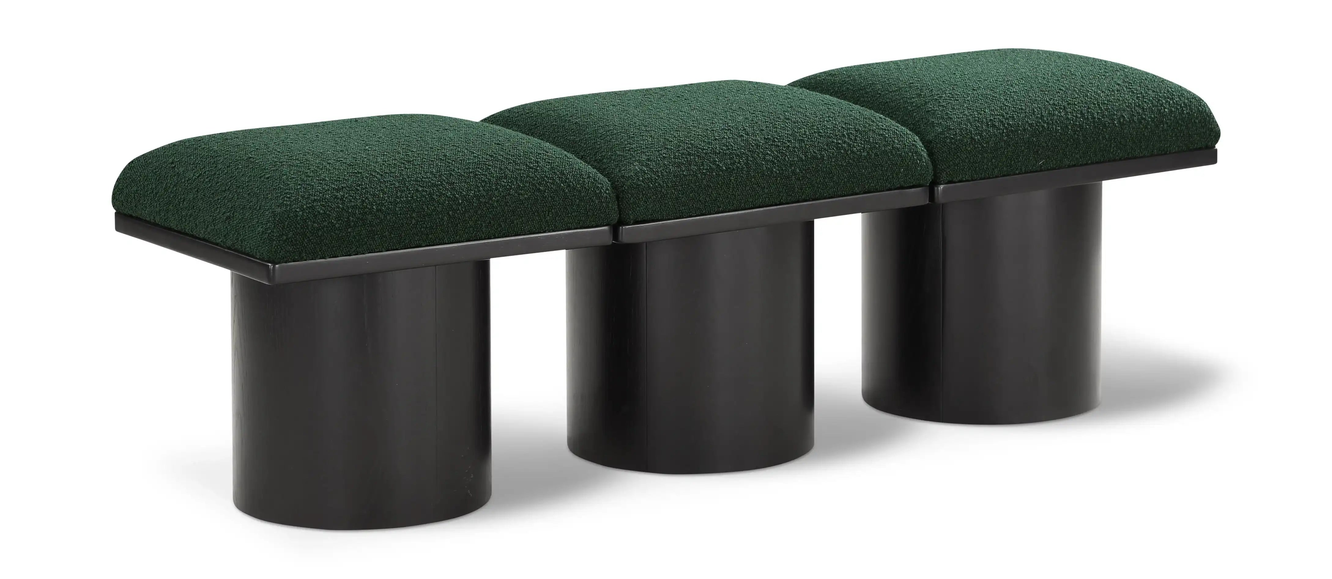 Pavilion - 3 Piece Modular Bench With Black Base - Best Buy Furniture